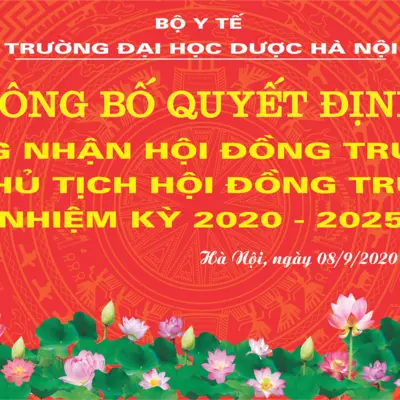 Công bố quyết định thành lập Hội đồng Trường và Chủ tịch Hội đồng Trường Nhiệm kỳ 2020-2025