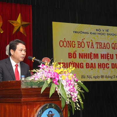 Bài phát biểu của GS.TS Nguyễn Thanh Bình -Tân Hiệu trưởng Trường ĐH Dược HN