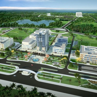Architectural and Landscape view of Bacninh Campus - HUP 2020 Project