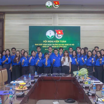 HỘI NGHỊ KIỆN TOÀN BAN CHẤP HÀNH ĐOÀN TNCS HỒ CHÍ MINH TRƯỜNG ĐẠI HỌC DƯỢC HÀ NỘI KHOÁ XXVII, NHIỆM KỲ 2025 - 2027